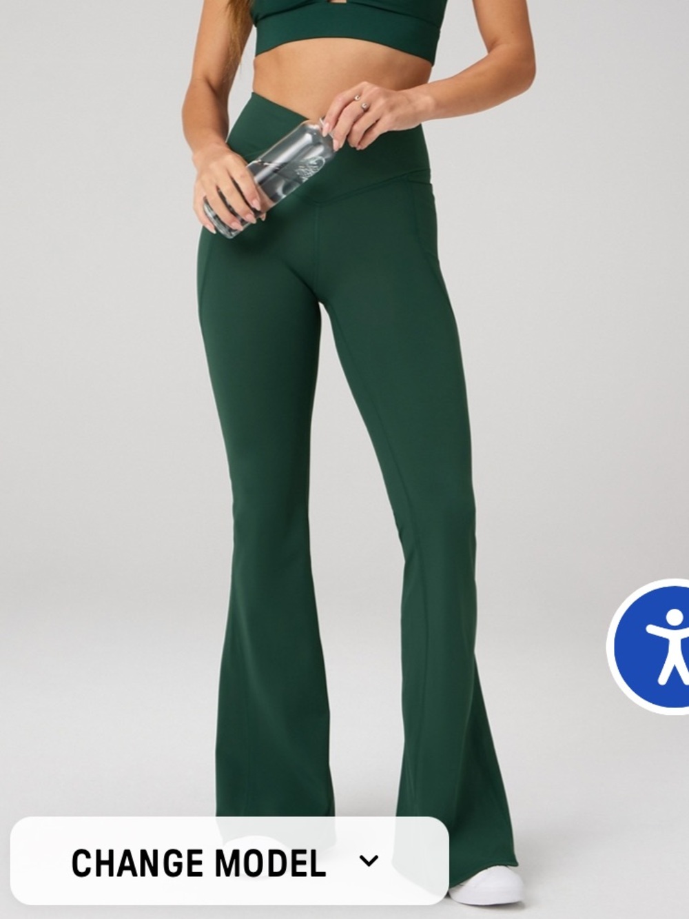 Fabletics Everpine Oasis PureLuxe High-Waisted Crossover Flare